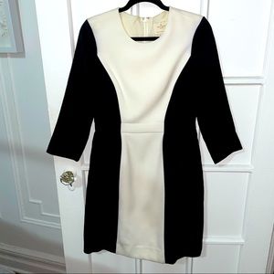 Kate Spade Black & White Contrast Dress